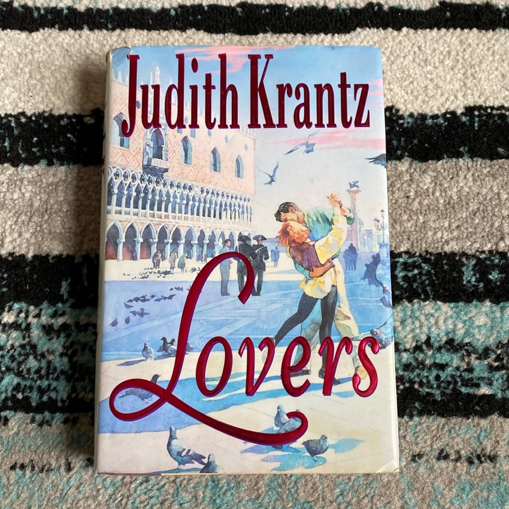 Hard covered book “Lovers” by Judith Krantz